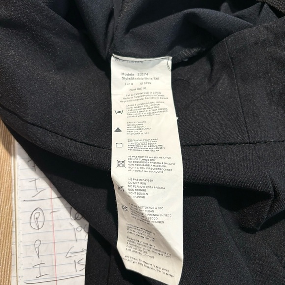 JOSEPH RIBKOFF SZ 8 Pull On Stretch Slim Line Unlined Classic Pants Trousers - Picture 8 of 10